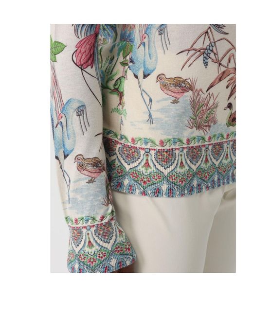 Etro Multicolor Floral-Patterned Cardigan