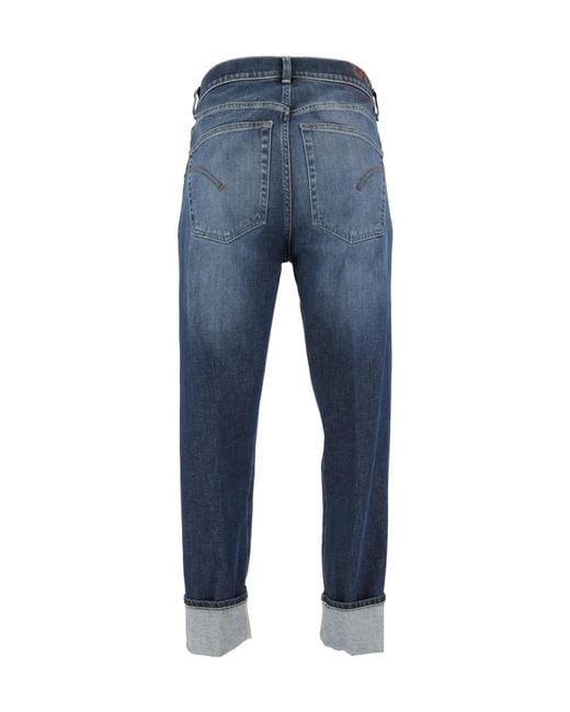 Dondup Blue Paco Faded-Effect Jeans for men