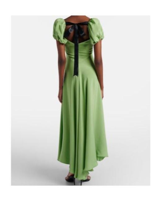 Rodarte Green Puff Sleeve Dress