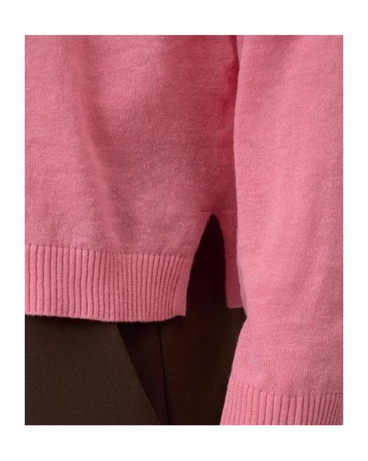 Closed Pink Crew Neck Long-Sleeve Sweater