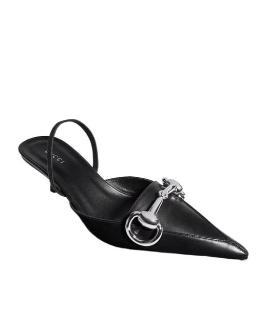 Gucci Black Boulevard Slingback Pump