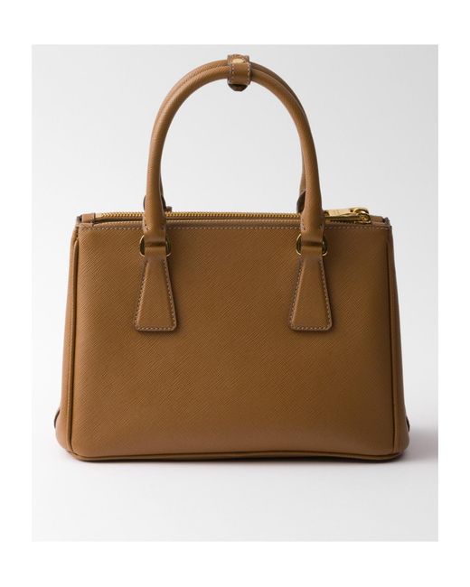 Prada Brown Galleria Small Saffiano Leather Bag