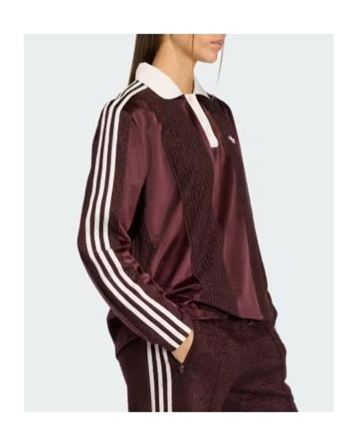 Adidas Originals Purple Winterised Longsleeve Soccer Jersey Top