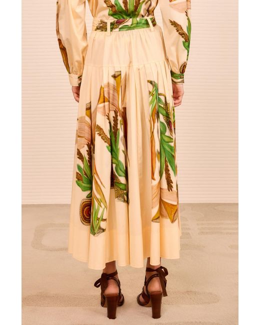 Ulla Johnson Multicolor Filagree Midi Skirt