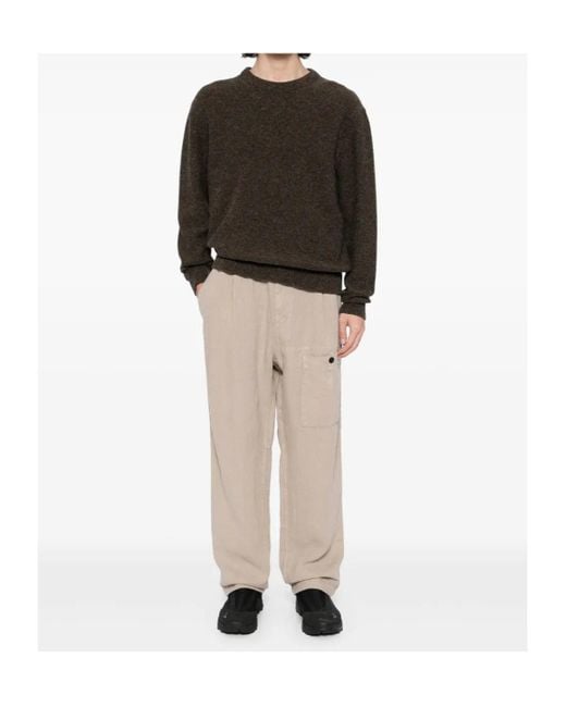 C P Company Natural Straight-Leg Trousers for men
