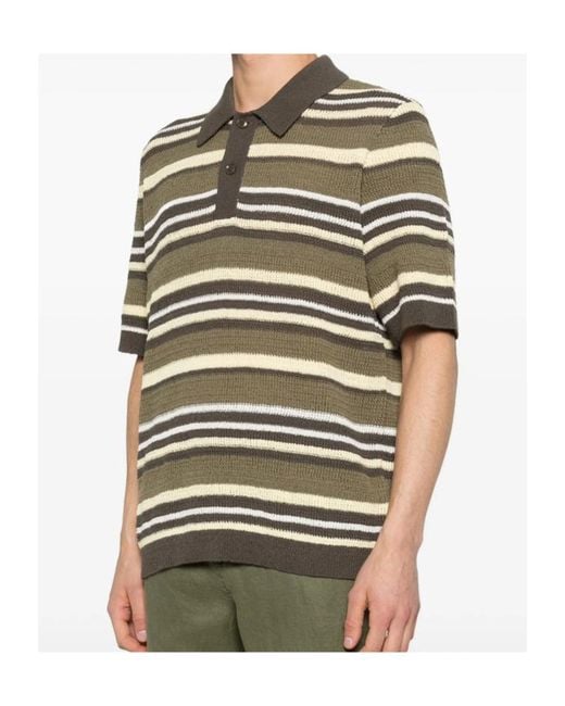 Samsøe & Samsøe Multicolor Striped Knit Polo Shirt for men