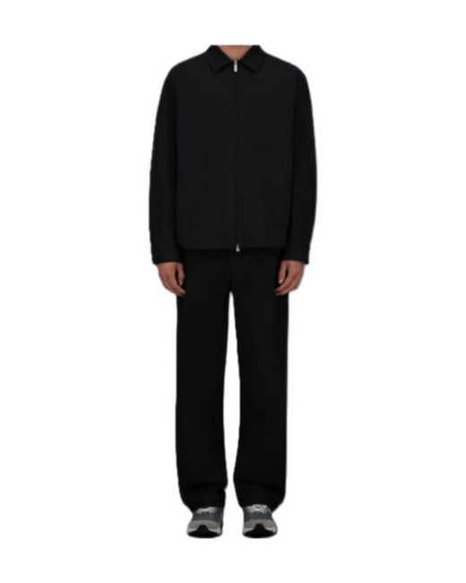 Herno Black Laminar Long-Sleeved Padded Shirt Jacket for men