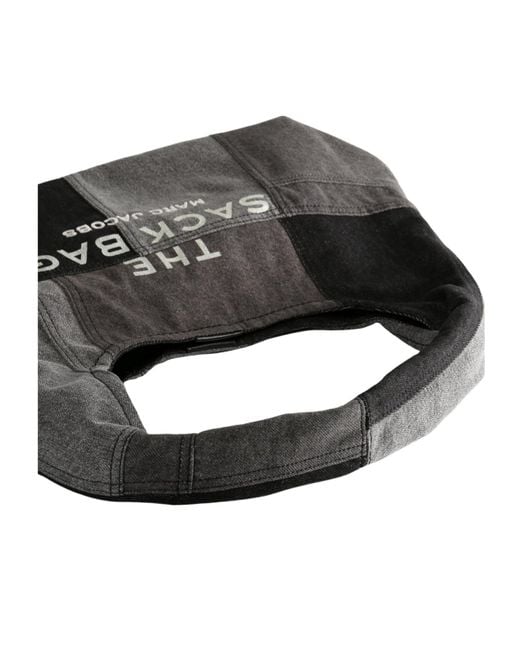 Marc Jacobs Black The Patchwork Denim Sack Bag
