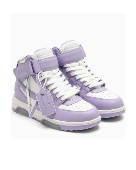 Off-White c/o Virgil Abloh Purple Out Of Office High-Top Sneakers