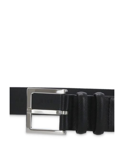 Orciani White Basic Saffiano Classic Belt for men