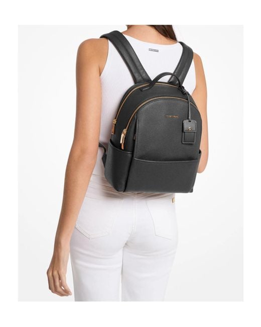 MICHAEL Michael Kors Black Sable Medium Backpack