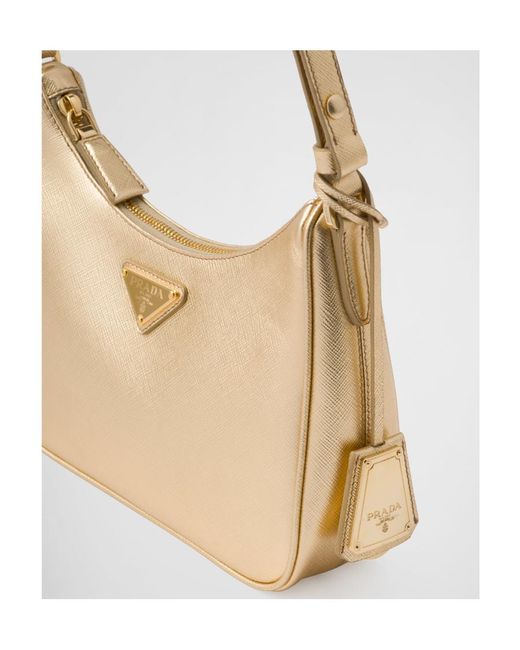 Prada Natural Saffiano Leather Mini Handbag