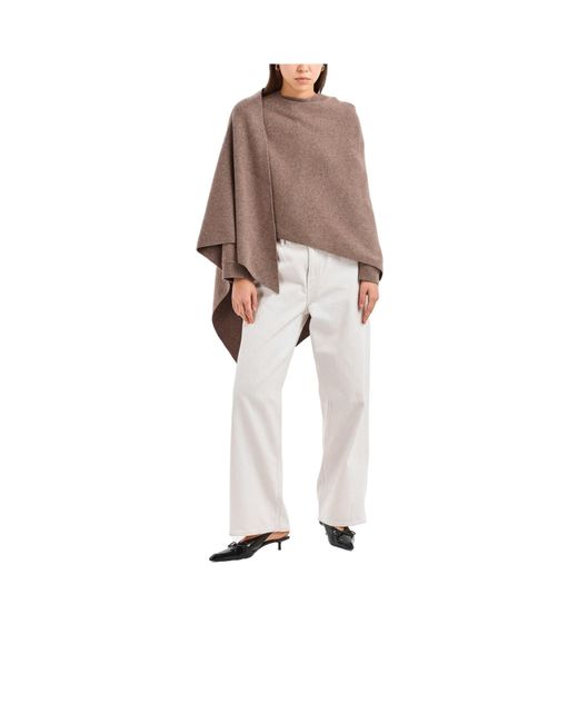 Magda Butrym Brown Knitted Shawl