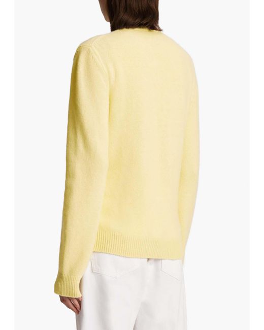 Khaite Yellow Josette Button Cardigan