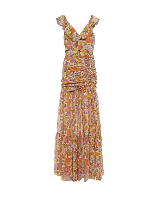 Veronica Beard Multicolor Flower Printed Dress