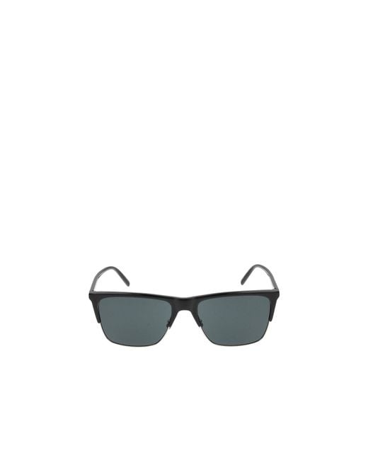 Saint Laurent White Eyewear Rectangle-Frame Sunglasses for men