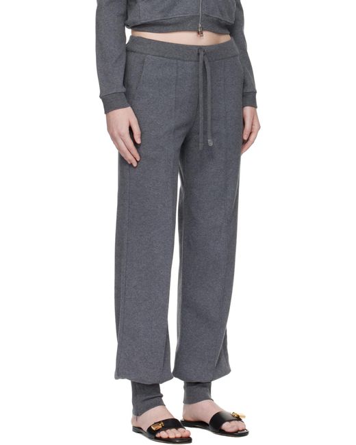 Tom Ford Gray Cuffed Drawstring Trousers