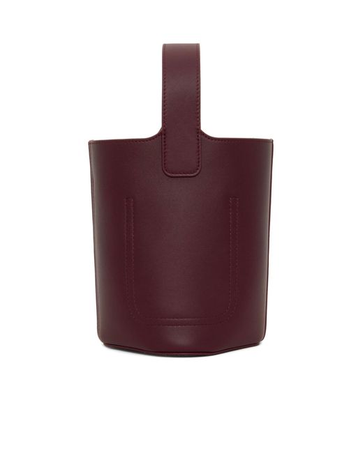 Loewe Purple Pebble Bucket Mini Bucket Bag