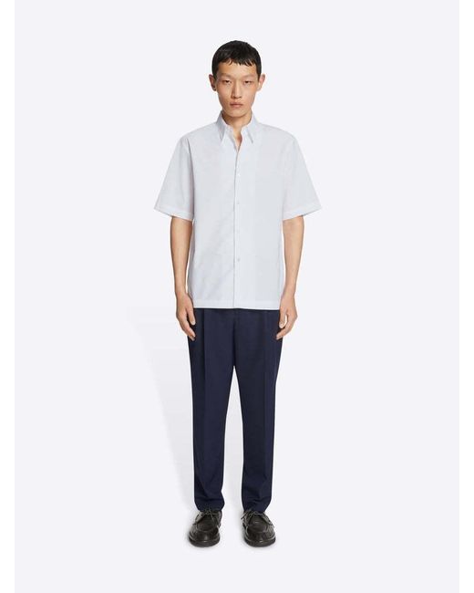 Dries Van Noten White Short Sleeved Buttoned Shirt for men