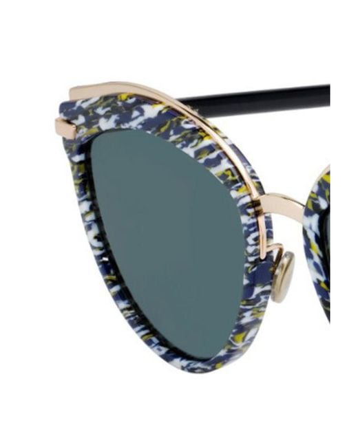 Dior Metallic Round Sunglasses