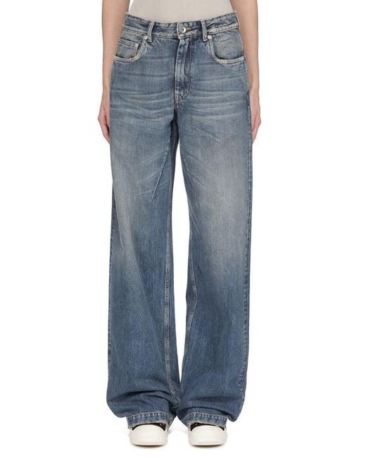 Rick Owens Blue Geth Jeans