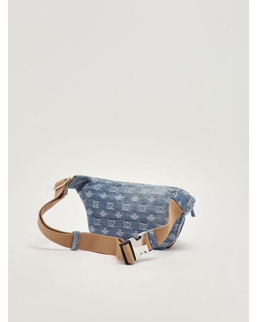 DSquared² Blue Monogram Belt Bag for men
