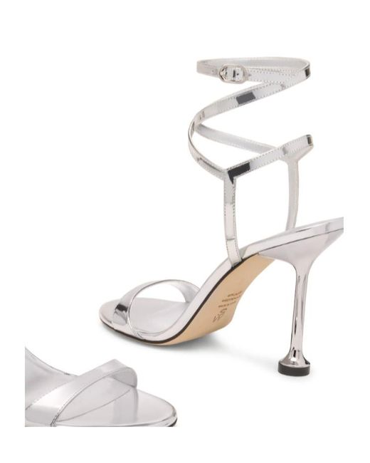 Stuart Weitzman White Nudistini Wrap 100