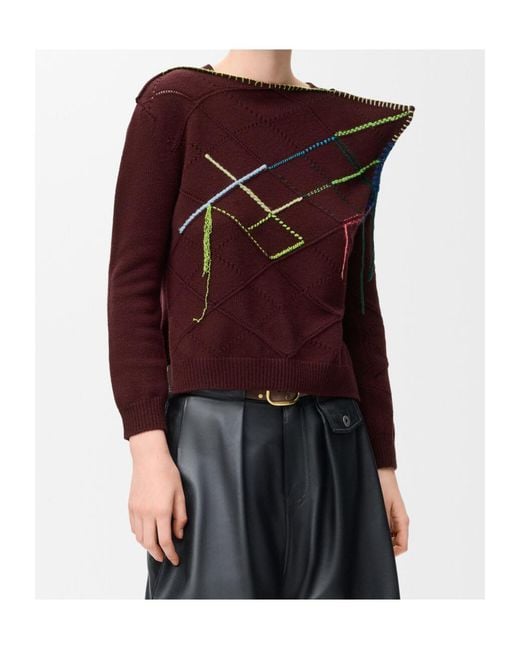 Loewe Purple Long-Sleeved Sweater