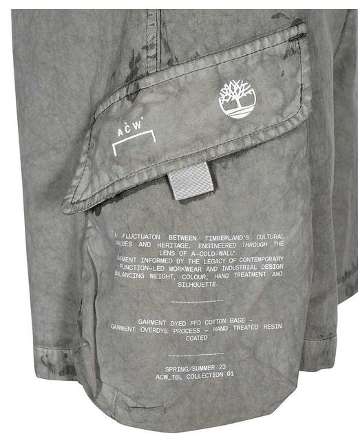 A_COLD_WALL* Gray X Timberland Overalls Shorts for men