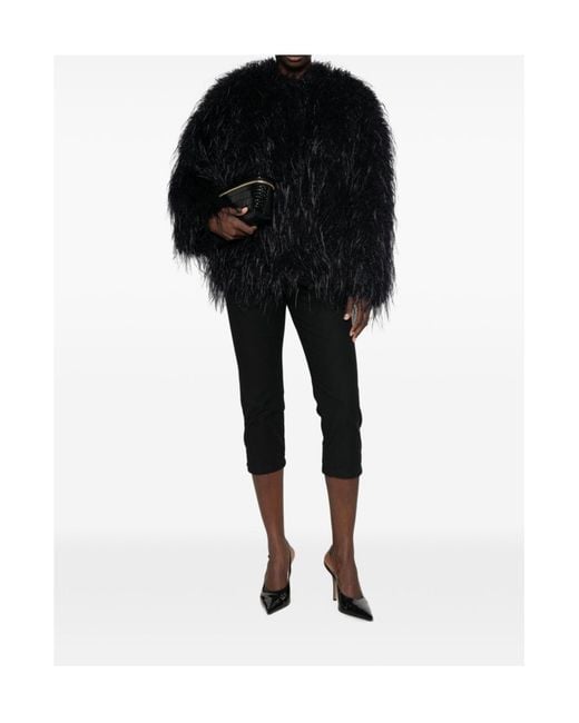 Forte_forte Black Feather-Embellished Jacket