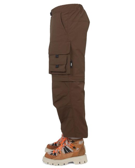 MSGM Brown High Waist Cargo Pants for men