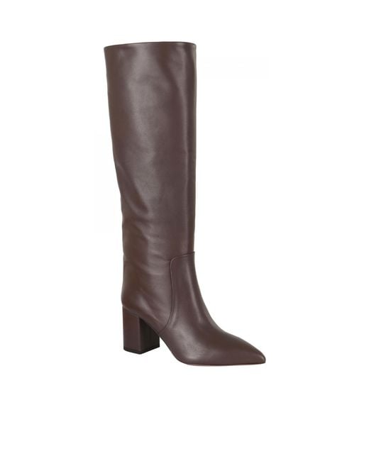 Paris Texas Brown Pointed-Toe Tall Boots