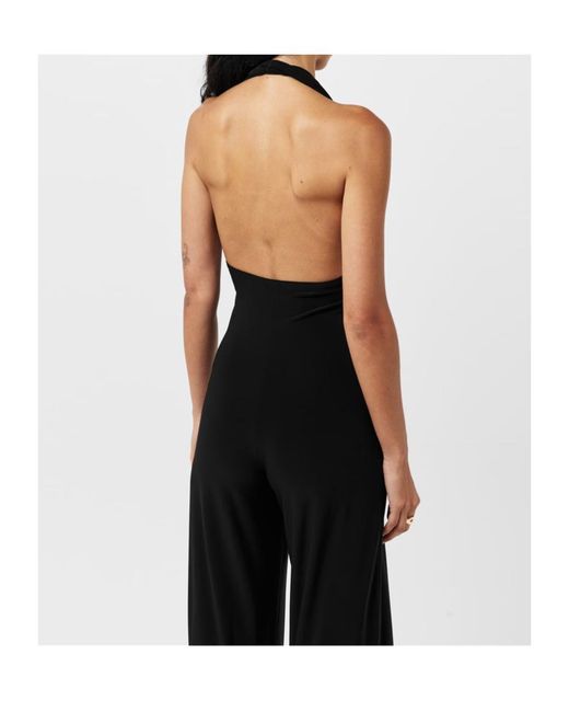 Norma Kamali Black Nk Halter Jumpsuit