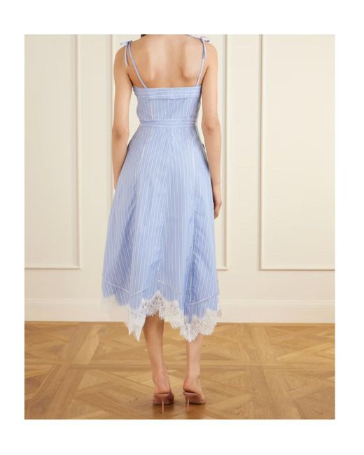 Jonathan Simkhai Blue Avaleigh Slip Dress