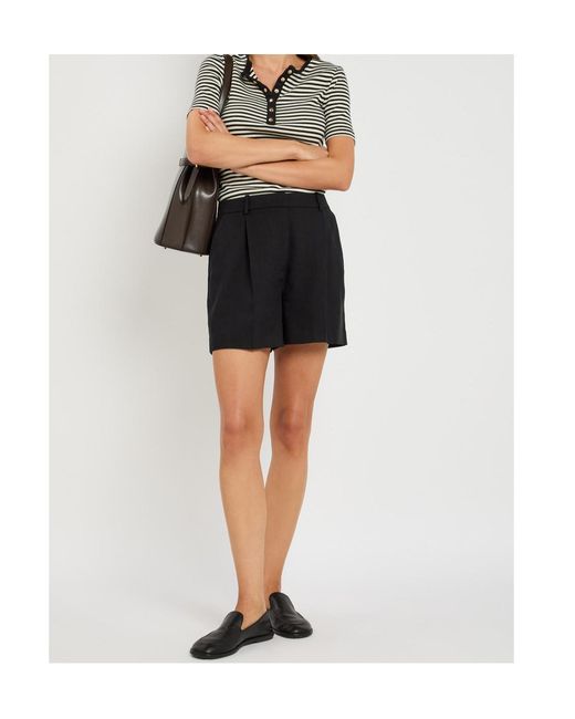 Anine Bing Black Belt Loop Shorts