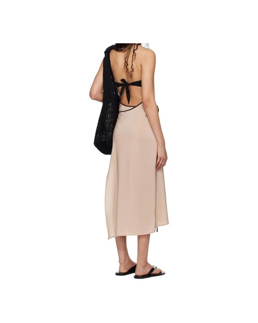 Baserange Natural Round Neck Sleeveless Dress