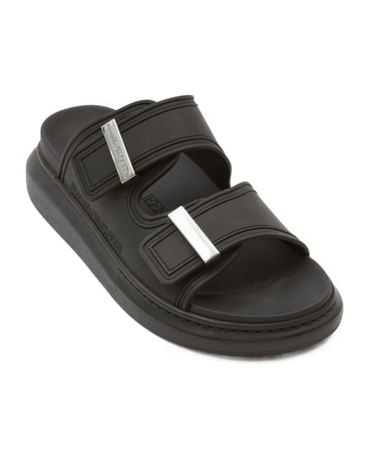 McQueen Black Sandals for men