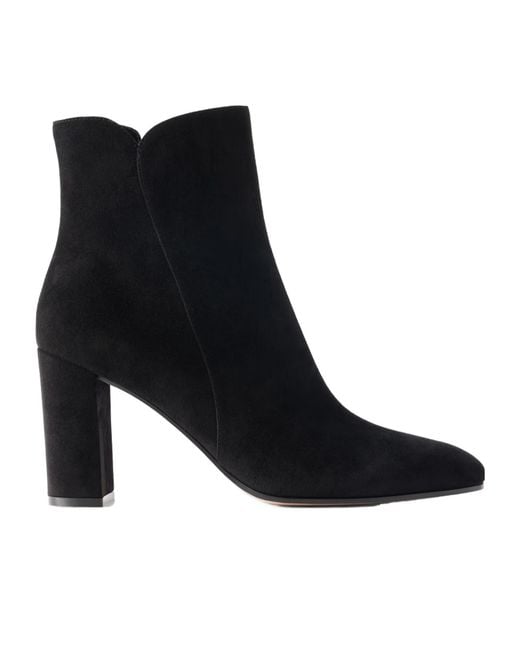 Gianvito Rossi Black Suede Ankle Boots