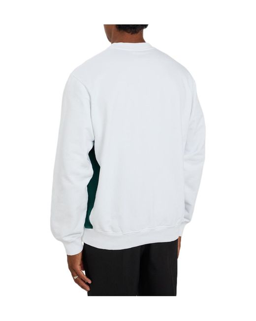 Casablanca White Stacked Terry-Logo Cotton Sweatshirt for men