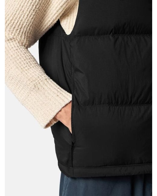 Stone Island Black Lightweight Down Vest With Zip Pockets for men