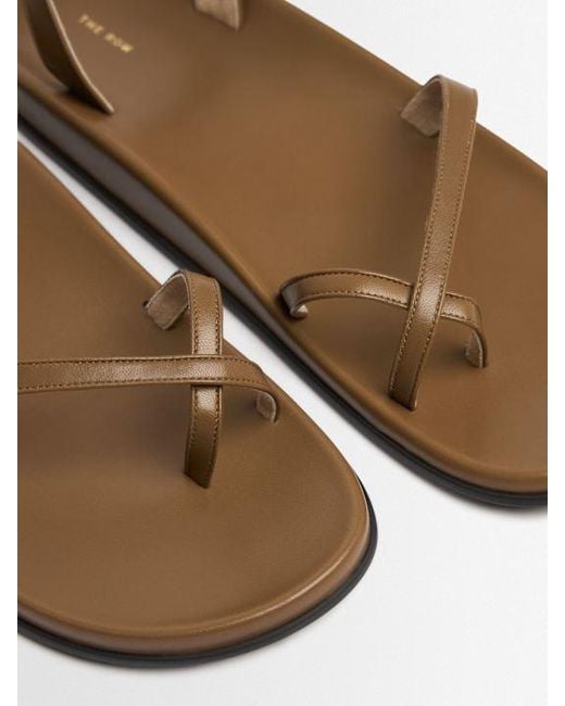 The Row Multicolor Hugh Ankle Strap Flat Sandals