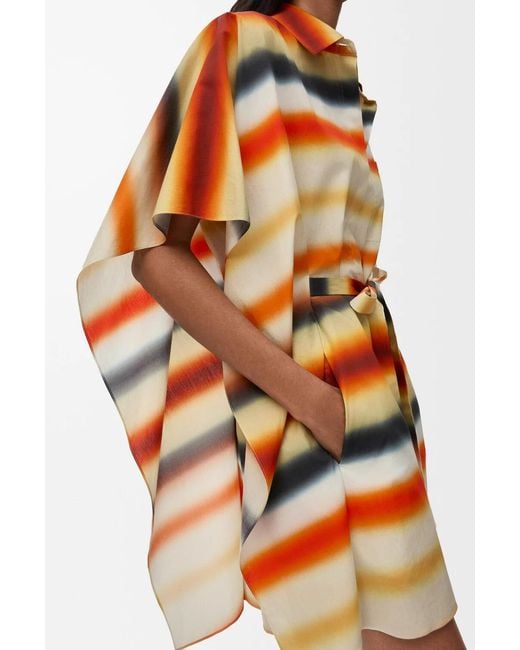 Loewe Orange Striped Dress