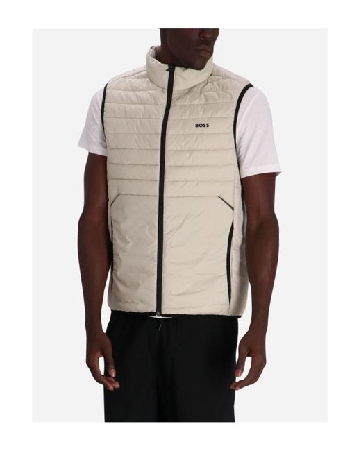 Boss Natural Thor 2 Zip-Up Padded Gilet for men
