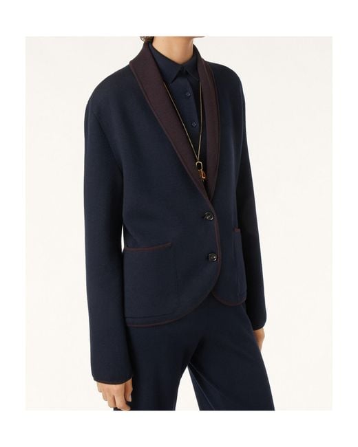 Loro Piana Blue Wool Blend Casual Jacket