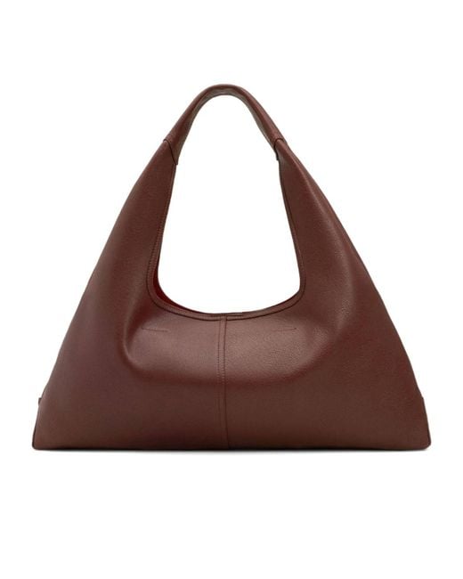 AMI Brown Ami Etienne Large Shoulder Bag for men