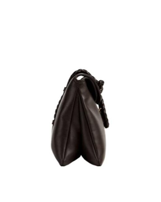Bottega Veneta Black Liberta Small Crossbody Bag