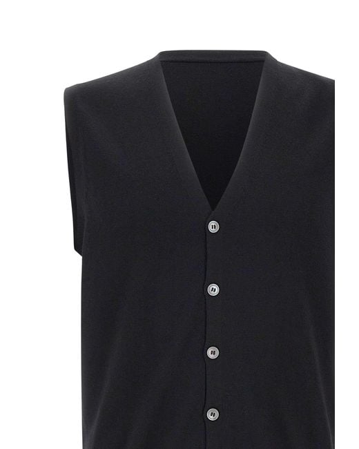 Gran Sasso Blue Button-Up Vest for men
