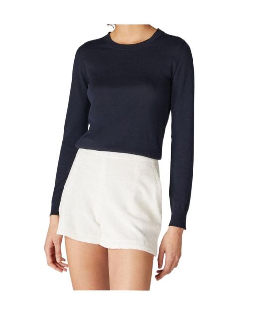 Loro Piana Blue Neo Piuma Crewneck Knitted Jumper