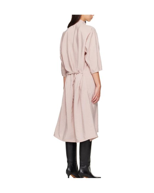 Lemaire Pink Pleated Dress