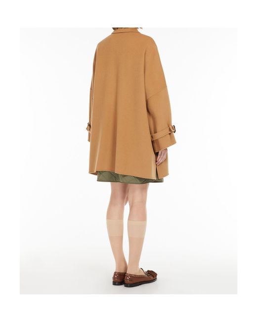 Weekend by Maxmara Brown Double Wool Coat